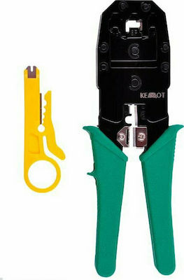 Kemot KS315 Ethernet Internet Cable Crimping Plier RJ12, RJ11, RJ45, RJ10, RJ22 (Length 180mm)