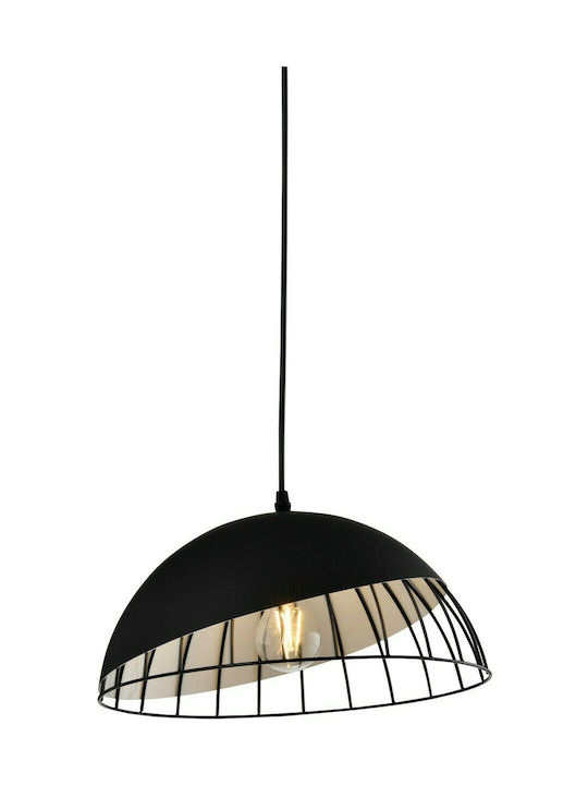 Hatzipantos Stores Pendant Light Single-Light Bell for Socket E27 Black