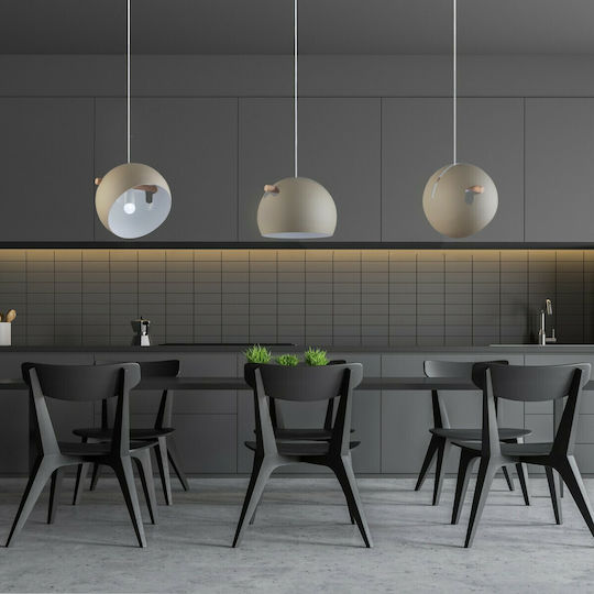 Hatzipantos Stores Pendant Light Brown with Socket E27 29cm