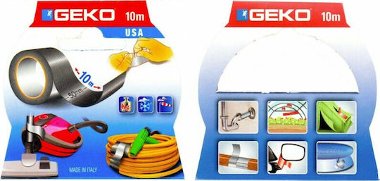 Geko Silver Self-Adhesive Fabric Tape 50mmx10m 1pcs