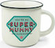 Legami Milano Cup-Puccino Super Mummy Mug Ceramic White 350ml
