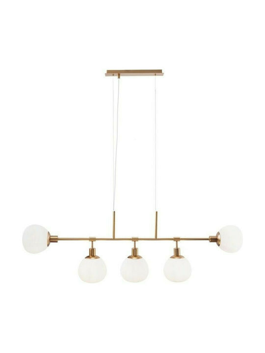 Maytoni Erich Pendant Chandelier Rail for 5 Bulbs E14, E.14 Gold