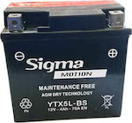 Sigma Μπαταρία Μοτοσυκλέτας YTX5L-BS με Χωρητικότητα 4Ah