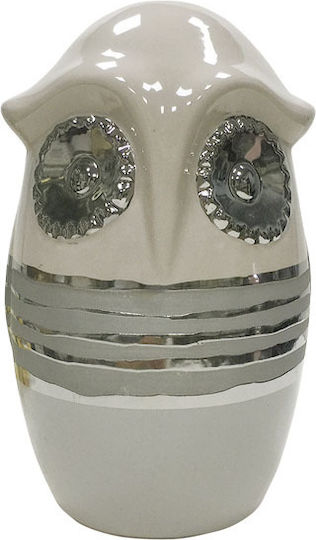 Marhome Decorative Vase Beige 12.5x12.5x20cm