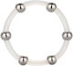 Calexotics Steel Beaded Silicone Ring Extra Large Δαχτυλίδι Πέους Σιλικόνης Λευκό