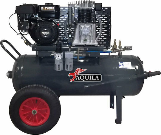 Aquila Κομπρεσέρ Αέρος με Ισχύ 6hp και Αεροφυλάκιο 100lt