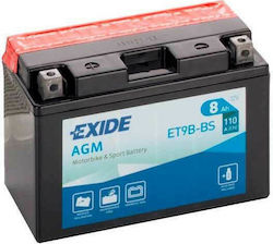 Exide Μπαταρία Μοτοσυκλέτας με Χωρητικότητα 8Ah Exide Μπαταρία Μοτοσυκλέτας με Χωρητικότητα 8Ah