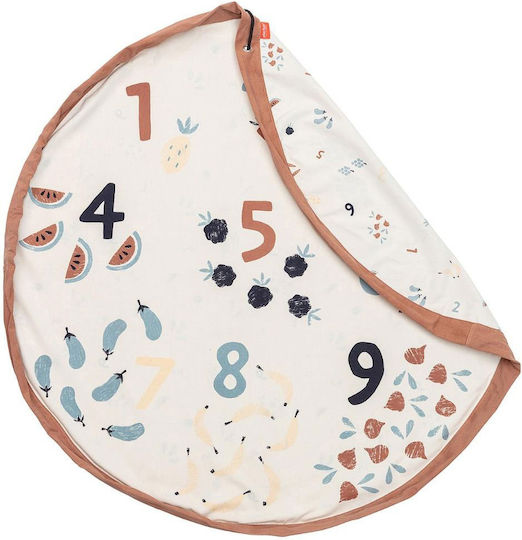 Play&go Kinder Spielmatte aus Stoff Veggie Numbers Mehrfarbig 40cm 1Stück