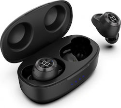 Monster Achieve 100 Airlinks In-ear Bluetooth Handsfree Ακουστικά με Αντοχή στον Ιδρώτα και Θήκη Φόρτισης Μαύρα