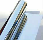 Αντηλιακή Μεμβράνη Αυτοκινήτου Καθρέπτης Φιμέ Ασημί 400x100εκ.