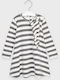 Mayoral Kids Dress Striped Long Sleeve Multicolour