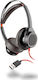 Plantronics Blackwire C7225 Auf dem Ohr Multimedia-Headsets mit Mikrofon und Verbindung USB-A in Schwarz Farbe