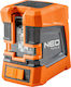 Neo Tools Самонивелиращо Линейно Лазерен нивелир Червен лъч 1.5V с Работен обхват 15м