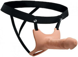 XR Hollow Silicone Dildo Strap-on Gurtzeug mit Dildo in Hautfarbe