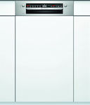 Bosch SPI2HKS59E Εντοιχιζόμενο Πλυντήριο Πιάτων με Wi-Fi για 9 Σερβίτσια Π44.8xY81.5εκ. Λευκό