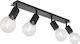 Globo Lighting Hermine Modern Metall Deckenleuchte mit Fassung E27 Schwarz