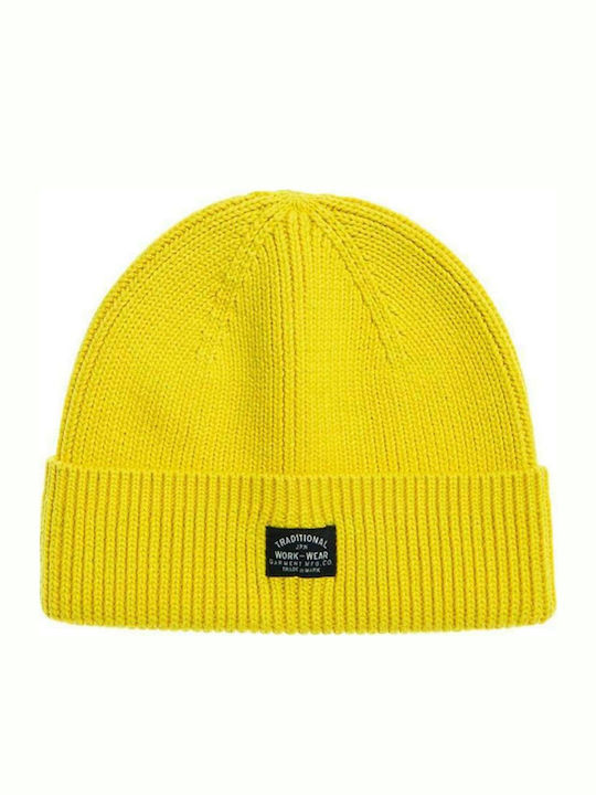 Storm Beanie Ανδρικός Σκούφος Πλεκτός σε Κίτρινο χρώμα