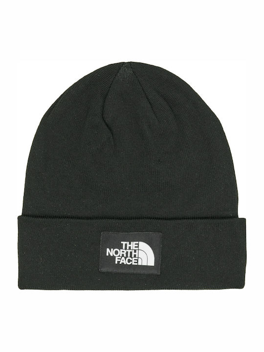 Dock Worker Recycled Beanie Unisex Beanie Knitted in Black color