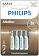 Philips Long Lasting Power Алкални Батерии AAA 1.5V 4бр