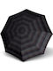 Knirps Duomatic Umbrella Compact Checkered Black