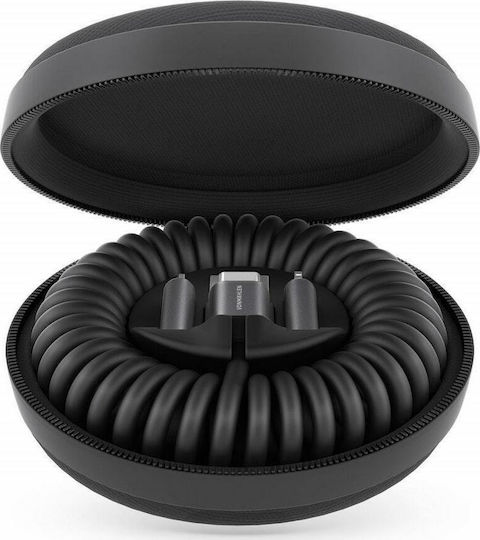 Vonmählen Spiral USB to Lightning / Type-C / micro USB Cable Μαύρο 1.2m (R013P0003)