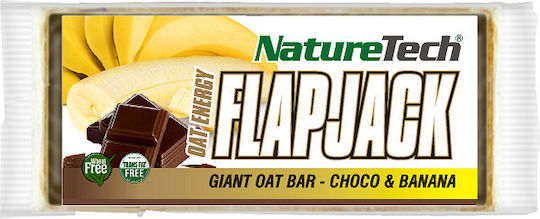 NatureTech Oat Bars With Chocolate & Banana Oat / Energy / Flapjack Bar With Chocolate & Banana 100gr