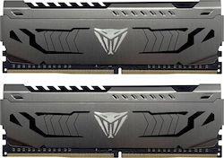 Patriot Viper Steel 16GB DDR4 RAM με 2 Modules (2x8GB) και Ταχύτητα 3600 για Desktop