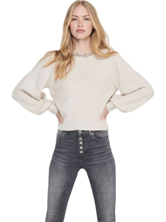 Only Damen Langarm Pullover Pumice Stone