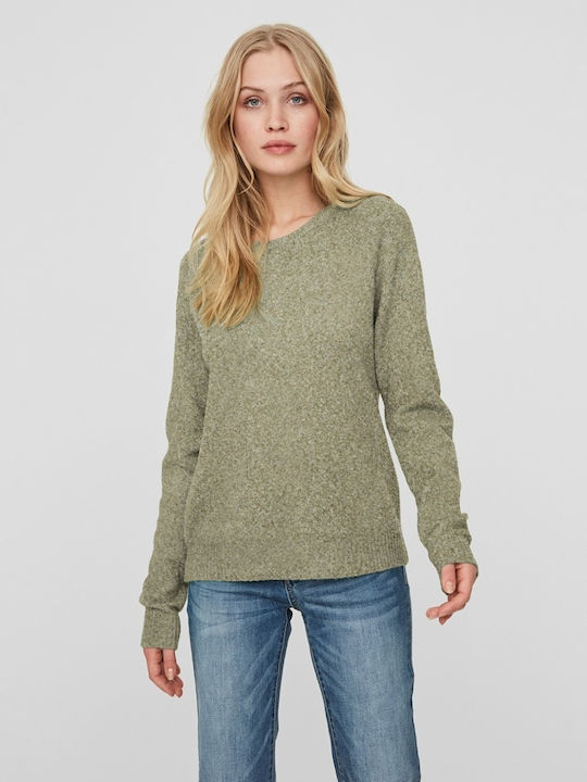 Vero Moda Women's Long Sleeve Sport Knitting Sweater Fir Green