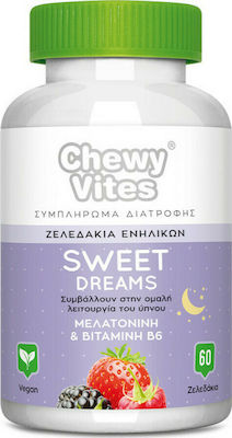 Vican Chewy Vites Sweet Dreams Ergänzungsmittel für den Schlaf 60 Geleebohnen Beere