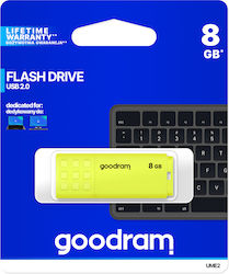 GoodRAM UME2 8GB USB 2.0 Stick Galben