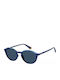 Polaroid Unisex Sunglasses with Blue Plastic Frame and Blue Polarized Lens PLD6125/S PJP/C3