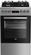 Beko Aragaz 60lt cu Plite pe Gaz Lichefiat L50cm. Inox