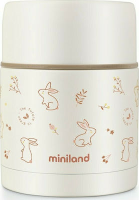 Miniland Termos pentru bebeluși pentru alimente Bunny Oțel inoxidabil 600ml