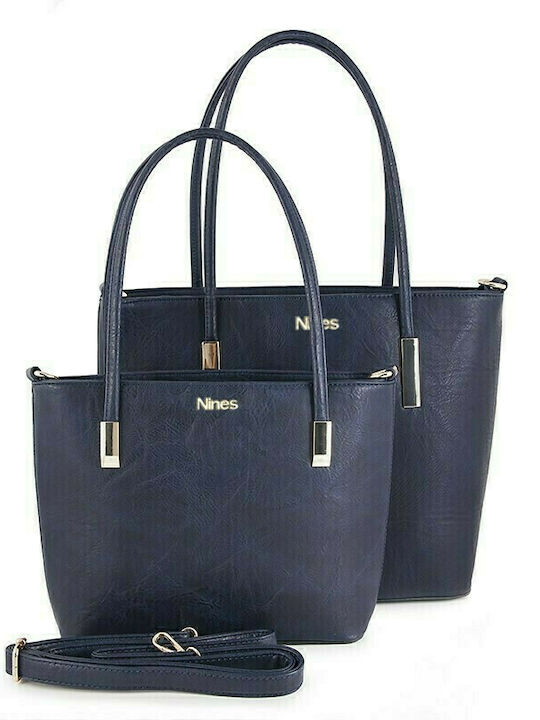 NINES ΣΕΤ 2 ΤΣΑΝΤΕΣ ΩΜΟΥ 0171511+ΔΩΡΟ Nécessaire_ΜΠΛΕ NAVY