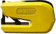 Abus Granit Detecto SmartX 8078 Κλειδαριά Δισκόφρενου Μοτοσυκλέτας με Συναγερμό & Πείρο 13.5mm Κίτρινο Χρώμα