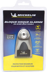 Michelin Motorrad-Bremsscheibenschloss mit Alarm & Kette 10mm MICHELIN/BLA10INOX