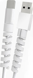 Cable Protectors - White