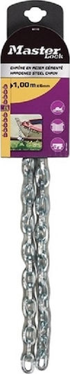 Master Lock Traffic Chain Silver Steel with Vinyl Cover 1.5m Φ8mm