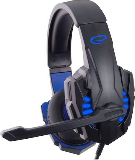 Esperanza Avenger Over Ear Gaming Headset with Connection 3.5mm Blue