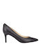 Nine West Leather Pointed Toe Black Medium Heels Dazy