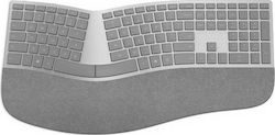 Microsoft Surface Ergonomic Keyboard Ασύρματο Bluetooth Πληκτρολόγιο Γκρι