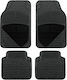 Auto Gs Set of Front and Rear Mats Universal 4pcs from Carpet Black