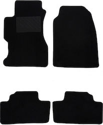 Auto Gs Set of Front and Rear Mats 4pcs from Carpet for Honda Civic Black