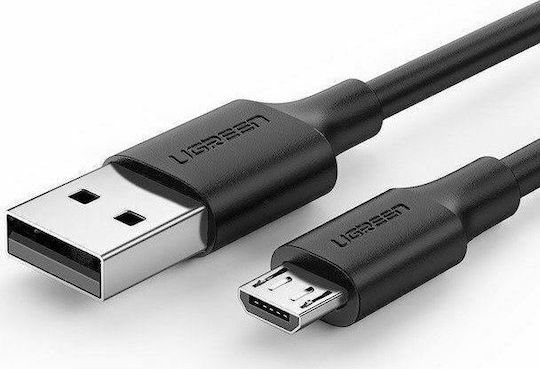 Ugreen US289 Regulär USB 2.0 auf Micro-USB-Kabel Schwarz 0.5m (60135) 1Stück