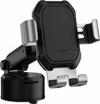 Baseus Car Mount for Phone Gravity Mount with Adjustable Hooks Silver