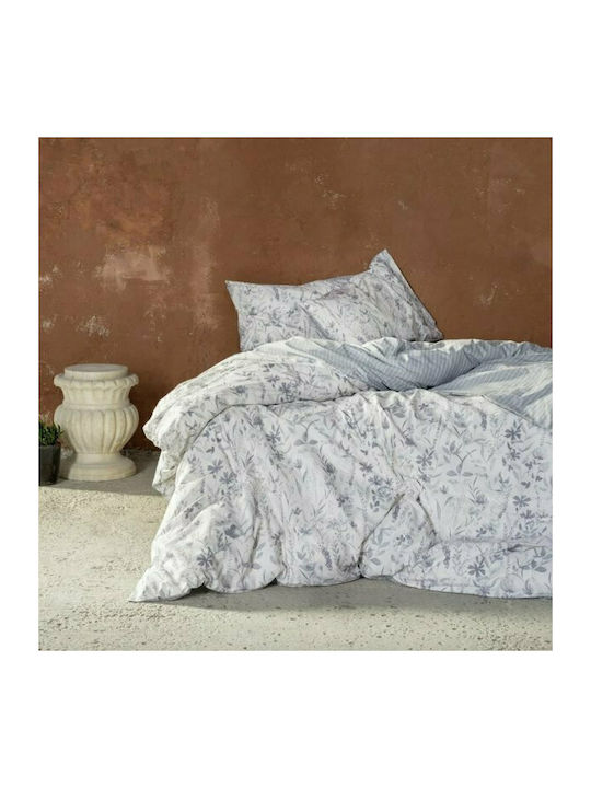 Nima Duvet Cover Set Single with Pillowcase 160x240 Amity 25050 Gray