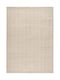 Tapicap Herringbone Handmade Rug Rectangular White