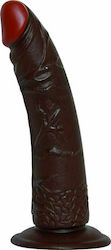 Toyz4lovers Real Rapture Earth Flavour Realistic Dildo Realistic Dildo with Suction Cup Brown 18cm