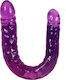 Calexotics Exotics Scented Veined Double Dong Doppeldildo Grape 43cm